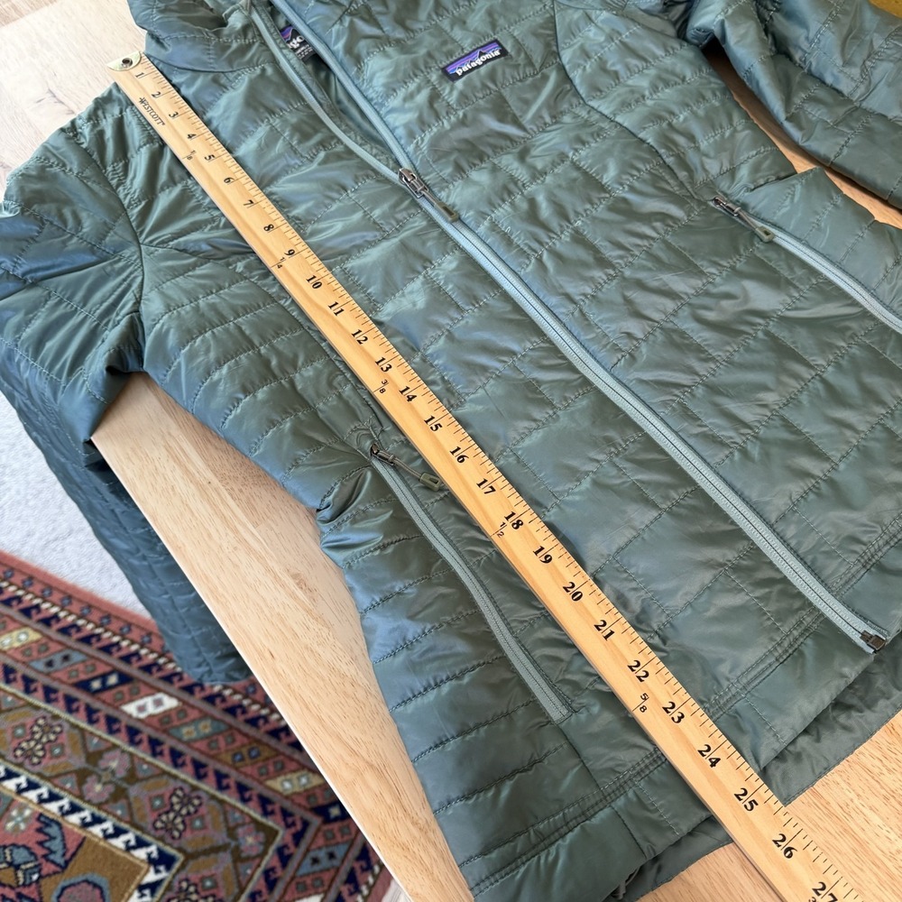 Patagonia Nano Puff Jacket Womens Size XS Green Quilted Primaloft DWR Zip Up - Picture 12 of 13